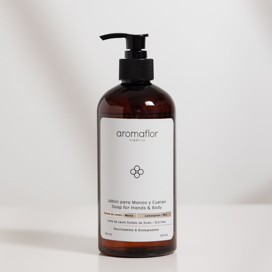 Jabón para Manos y Cuerpo Zacate de Limón - Menta / Soap for Hands & Body Lemongrass - Mint