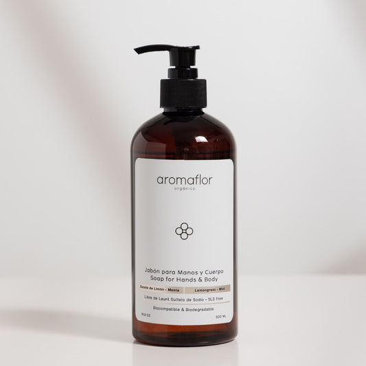 Jabón para Manos y Cuerpo Zacate de Limón - Menta / Soap for Hands & Body Lemongrass - Mint