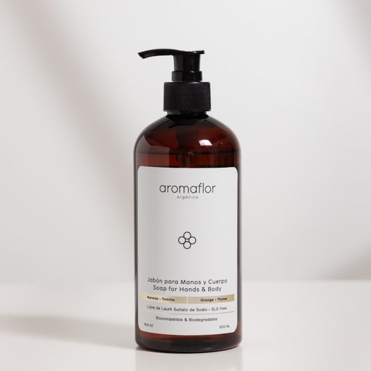 Jabón para Manos y Cuerpo Naranja - Tomillo /  Soap for Hands & Body Orange - Thyme