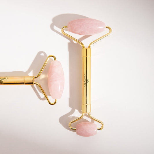 Pink quartz roller