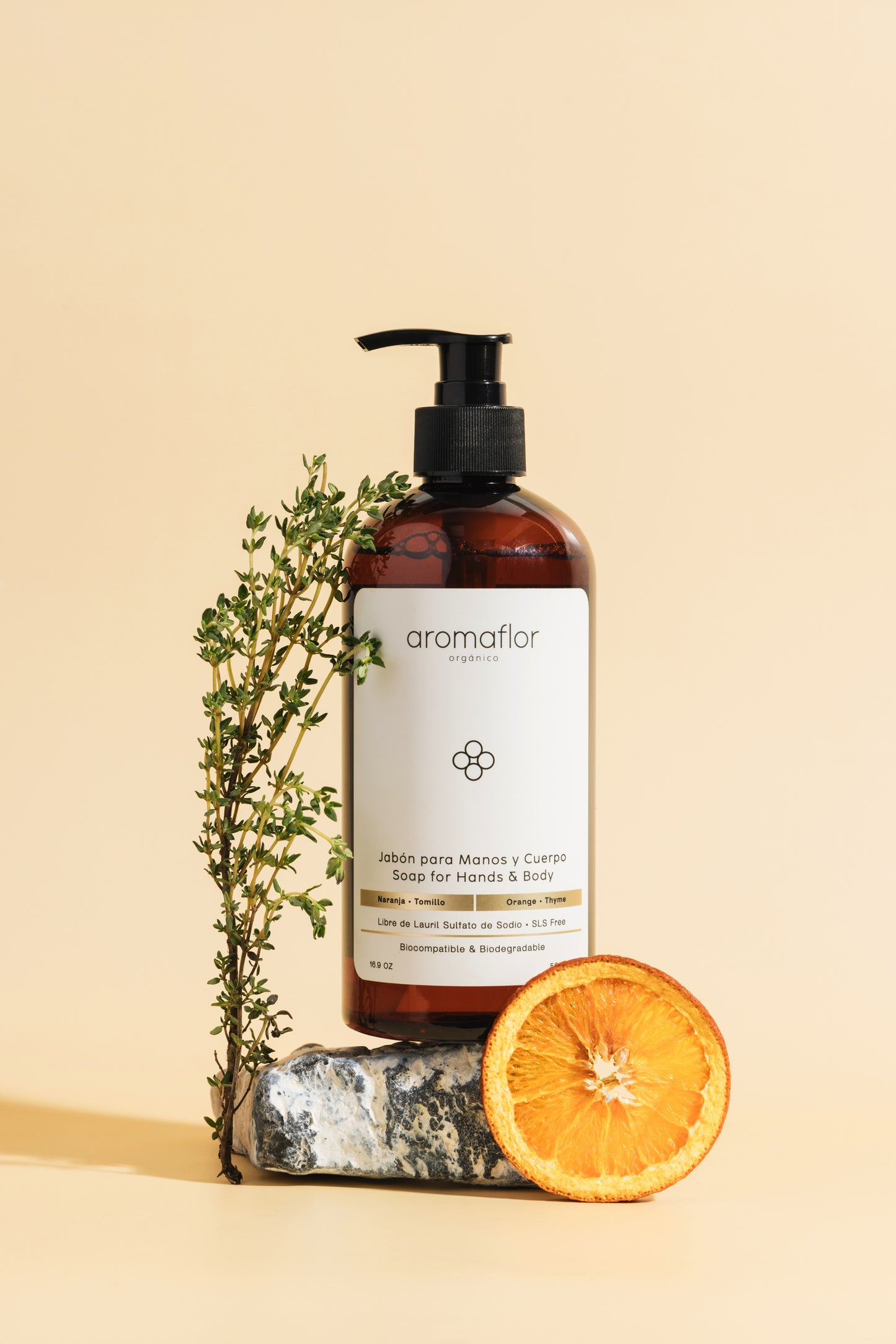 Jabón para Manos y Cuerpo Naranja - Tomillo /  Soap for Hands & Body Orange - Thyme